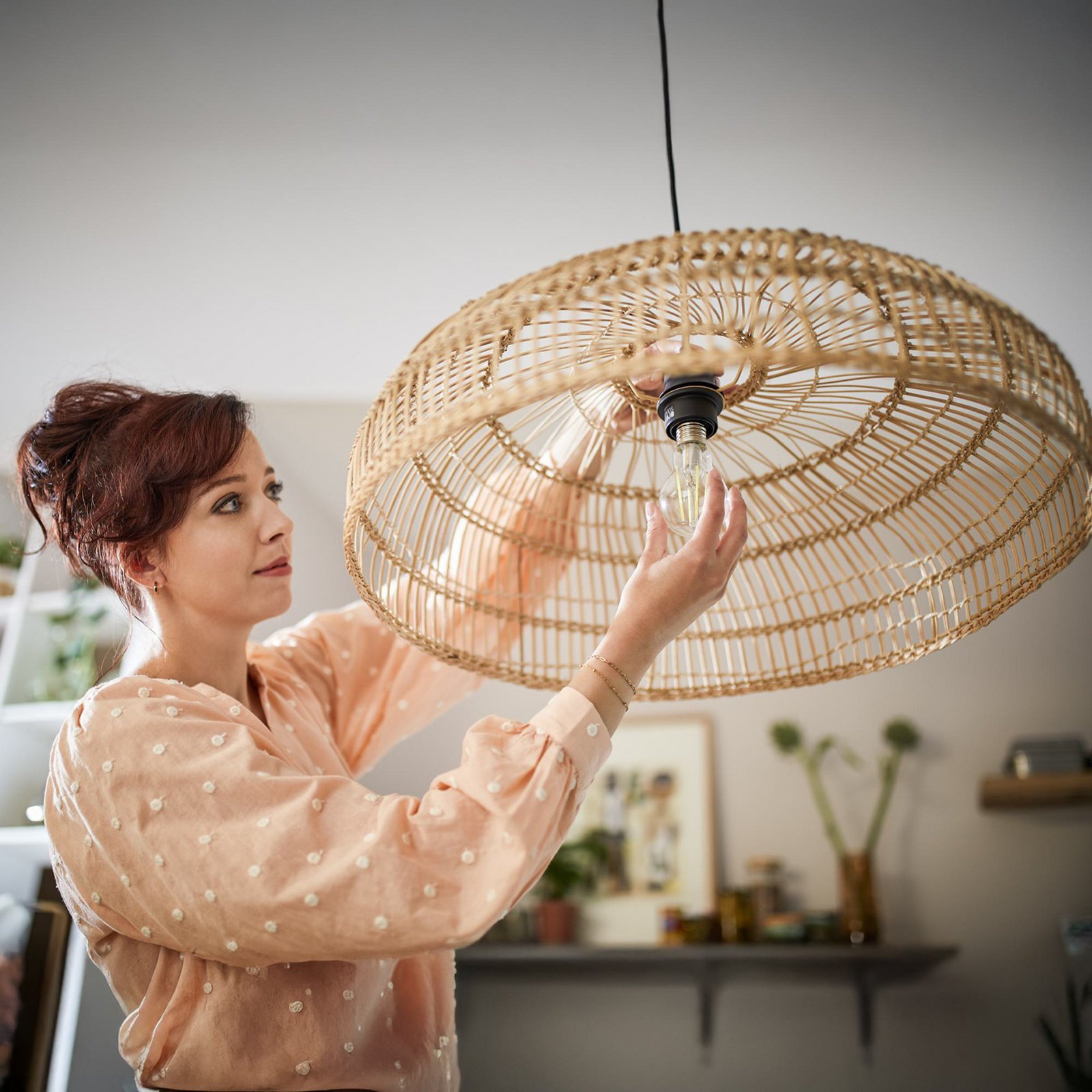 Philips LED-pære E27 A60 7W 806lm 2700K filament 6-pak