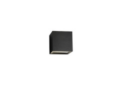 Cube LED Applique Murale d'Extérieur 3000K Haut/Bas Noir - LIGHT-POINT