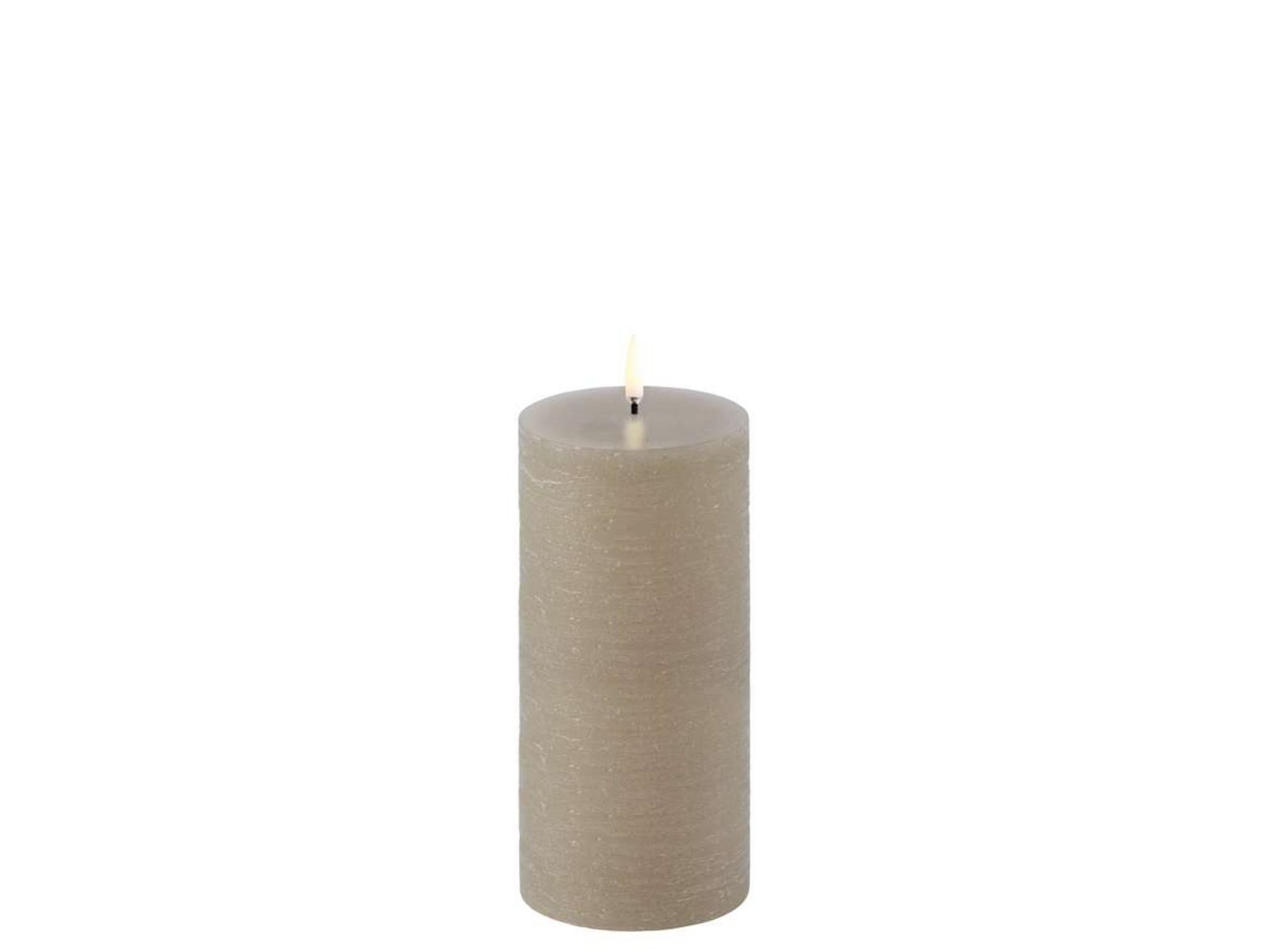 Pillar Candle LED 7,8 x 15,2 cm Rustic Sandstone - Uyuni Lighting