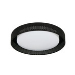 LED griestu lampa „Filippo“, melna, matēta, Ø 33 cm, metāls, CCT, IP44