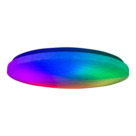 LED plafondlamp Sligo, dimbaar, RGBW, nachtlampje