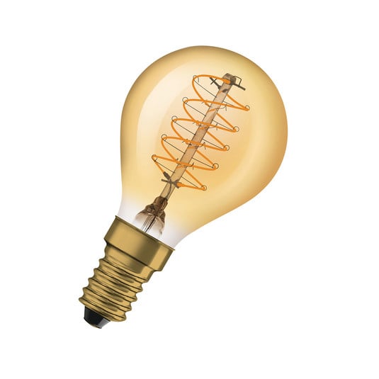 OSRAM Vintage 1906 gota LED E14 3,4W oro dim