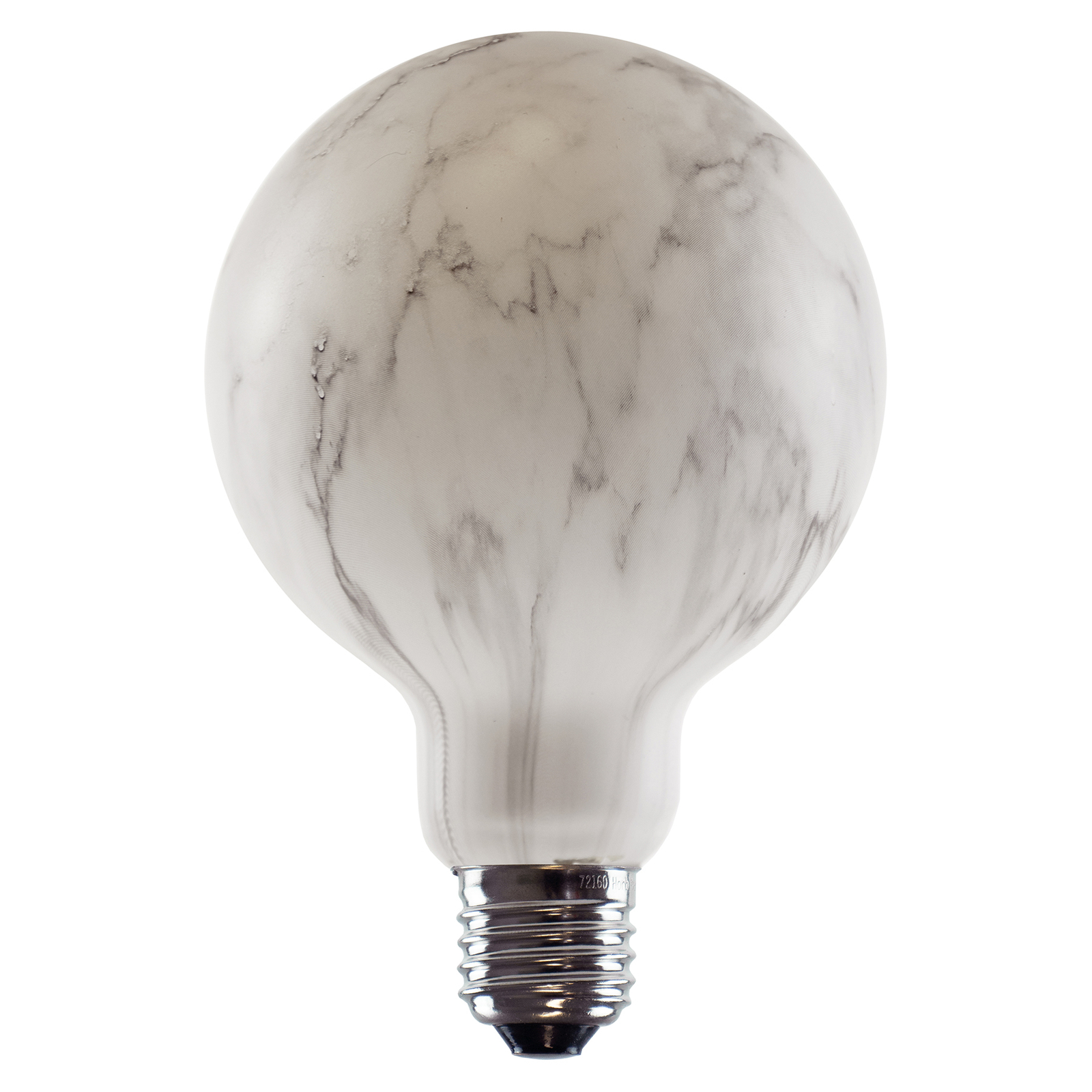 Segula LED-globep?re 95 E27 8W marmordesign 4?400K - dimbar - dimbar led-p?re - led-p?rer - glass