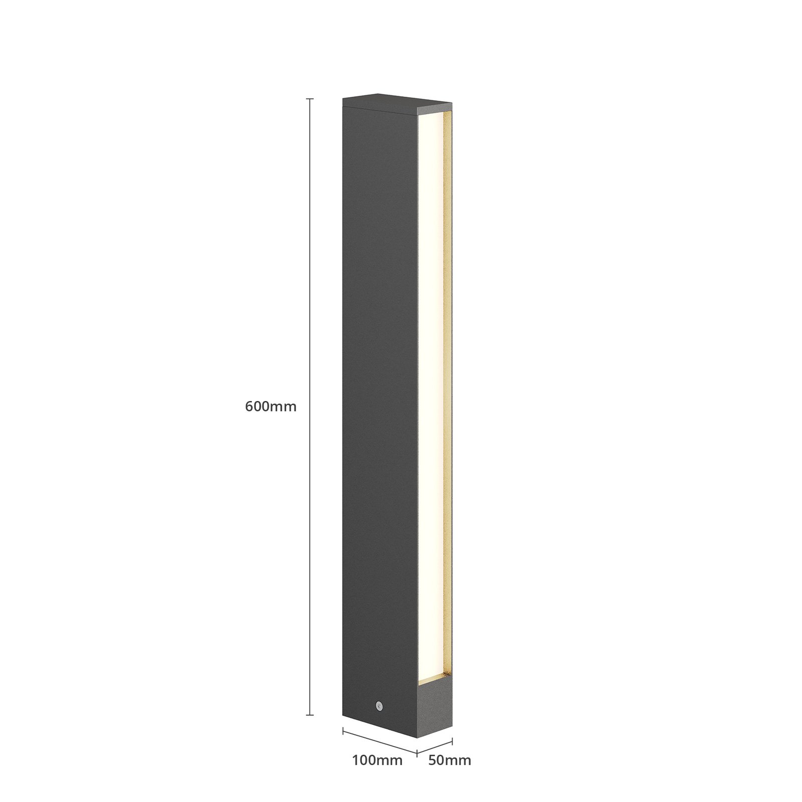 Lirka 2 Outdoor Garden Lamp Dark Grey/White - Lucande