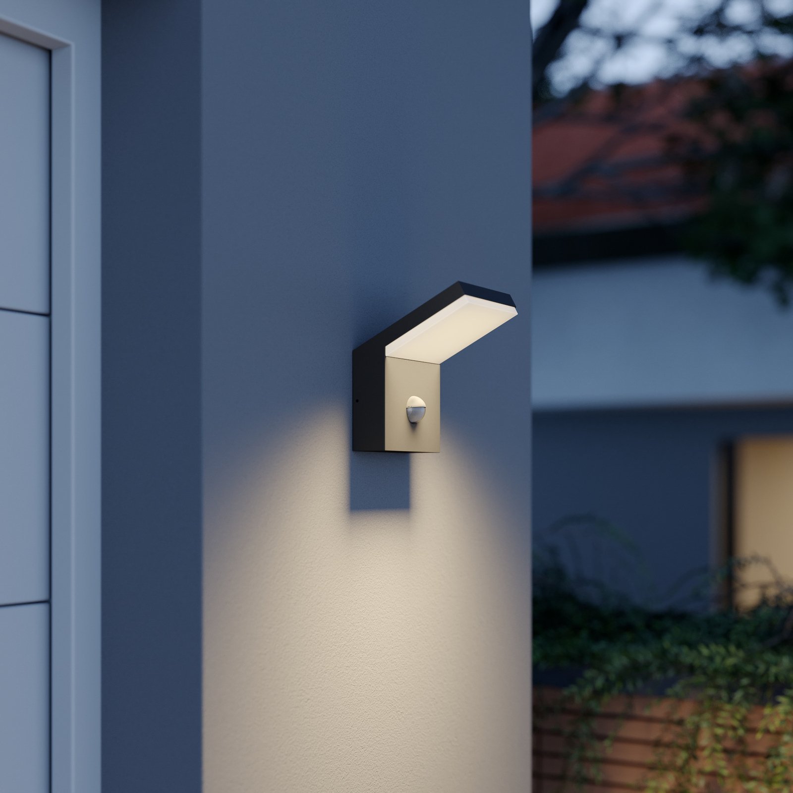 Yolena LED Outdoor Wall Lamp w/sensor Dark Grey - Arcchio