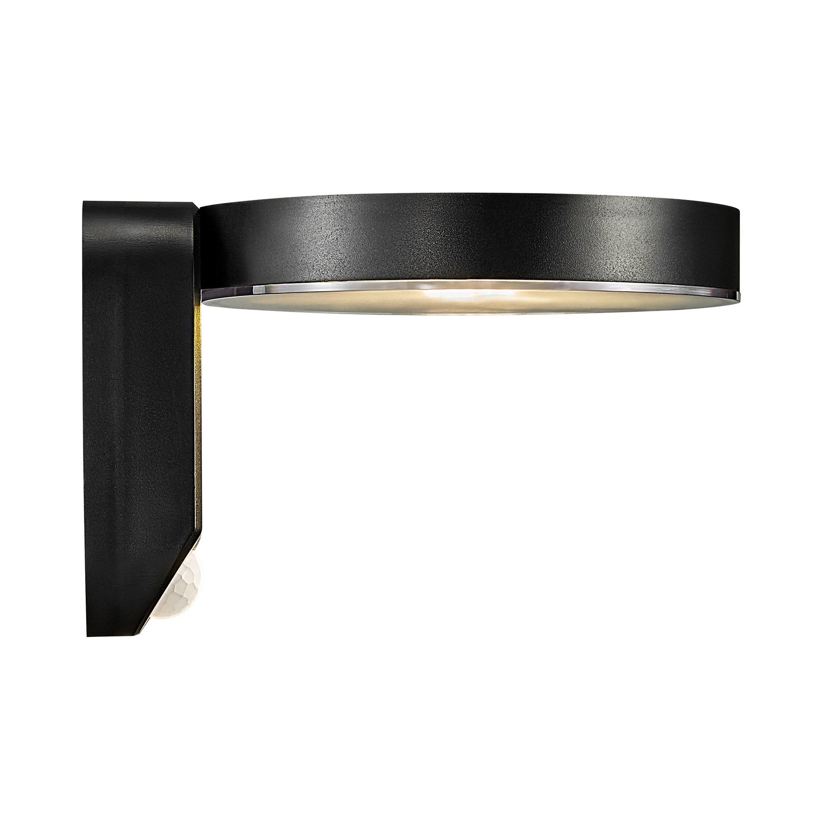Rica Round LED Solar Aplique de Pared Black - Nordlux