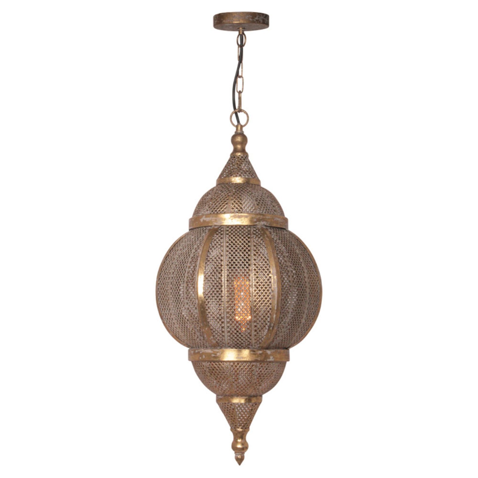 Freelight Aladino hanging light in an Oriental style Ø 28 cm, for Living / Dining Room, metal, E27, 40 W, energy efficiency: A++