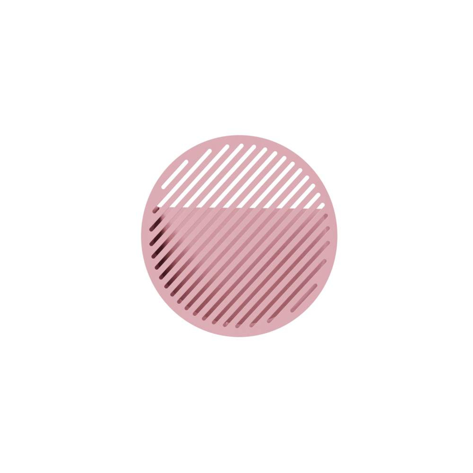 Diagonal Wall Basket Medium Bubblegum Rózsaszín - Swedish Ninja