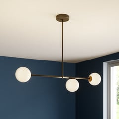 Lámpara colgante Gama 3, 3 luces, negro