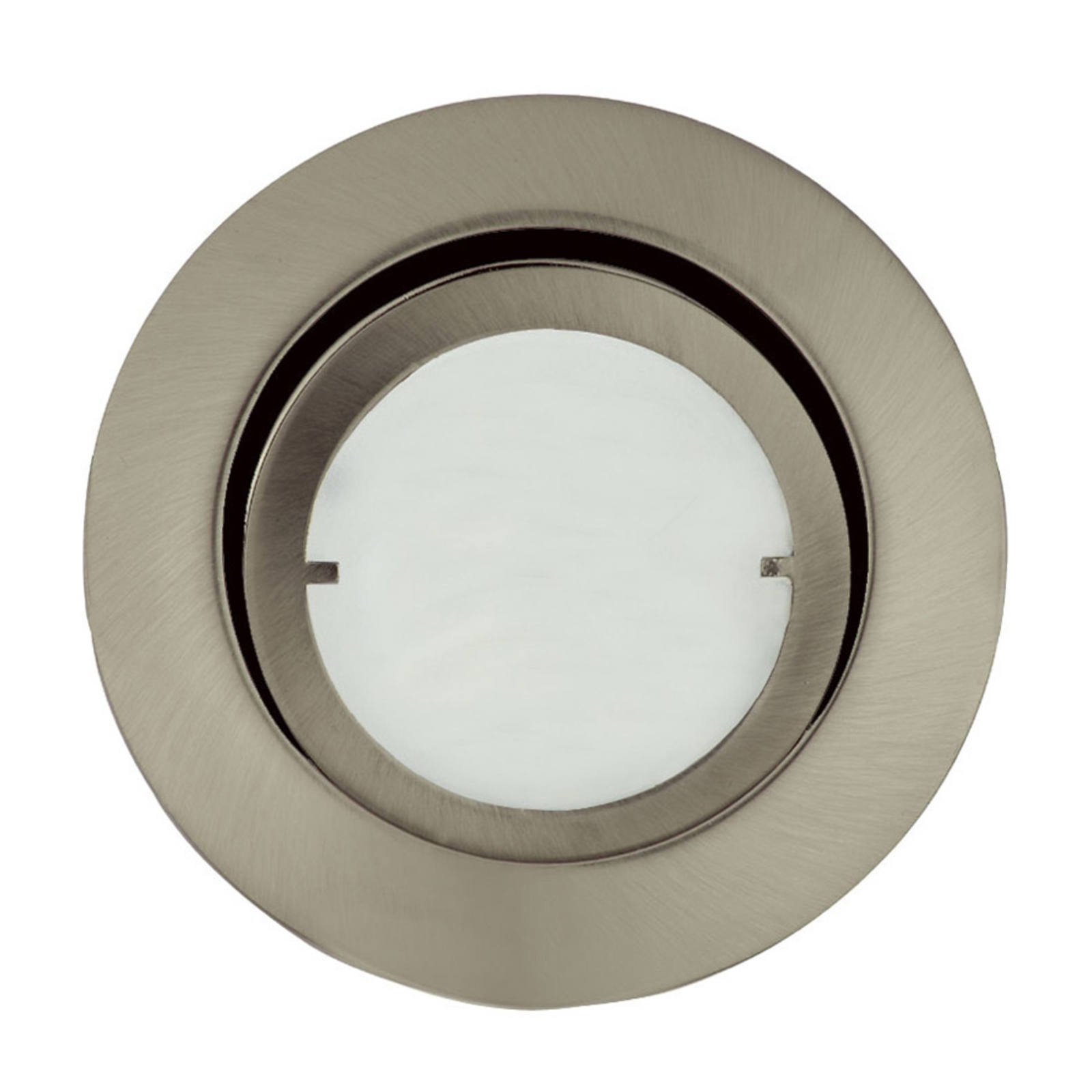 Busch Recessed light Joanie with LED, brushed iron, for Living / Dining Room, metal, 9 W, energy efficiency: A+