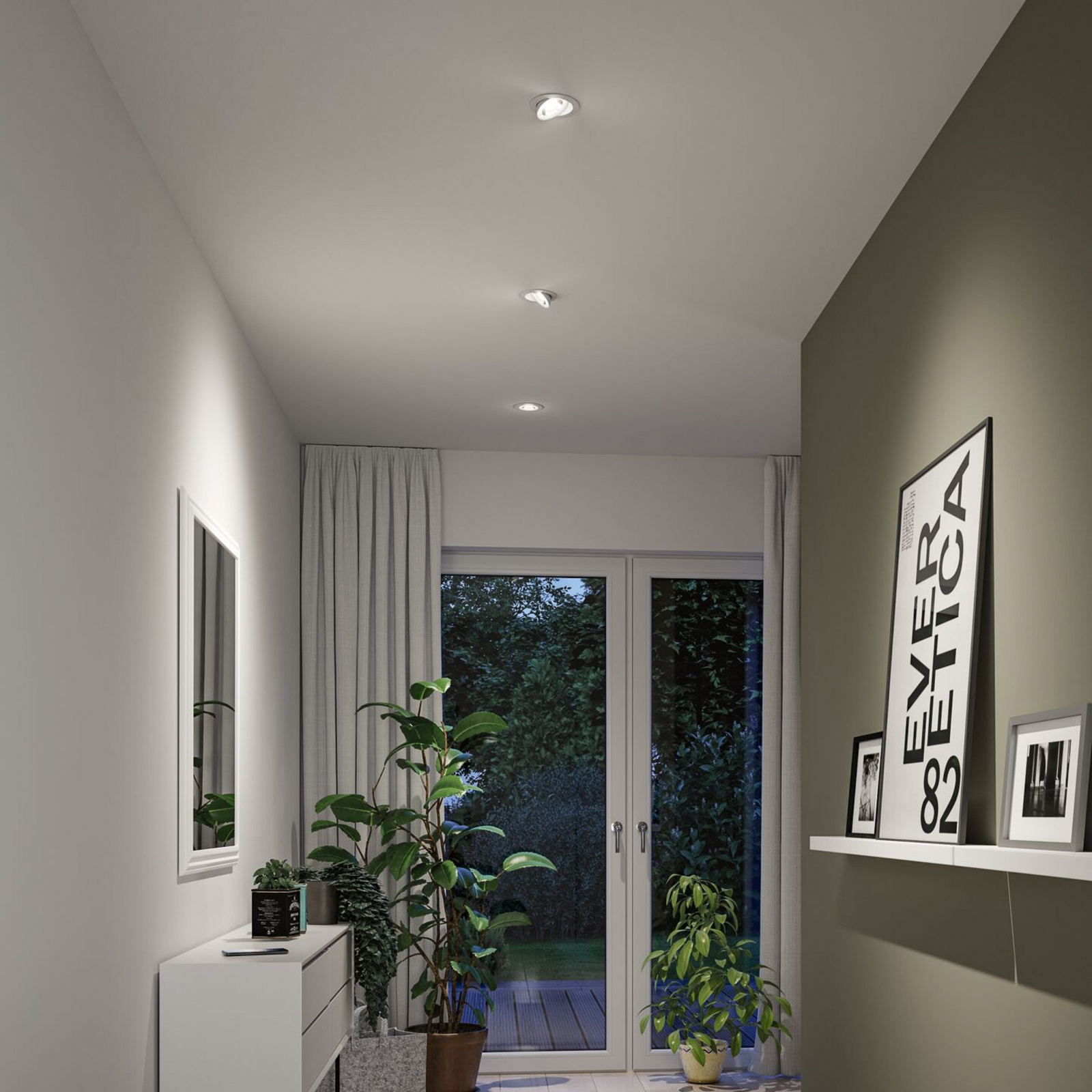 Paulmann Aumus White Select CCT LED ugradbena svjetiljka, bijela, set od 3 Paulmann Aumus White Select CCT LED ugradbena svjetiljka, bijela, set od 3