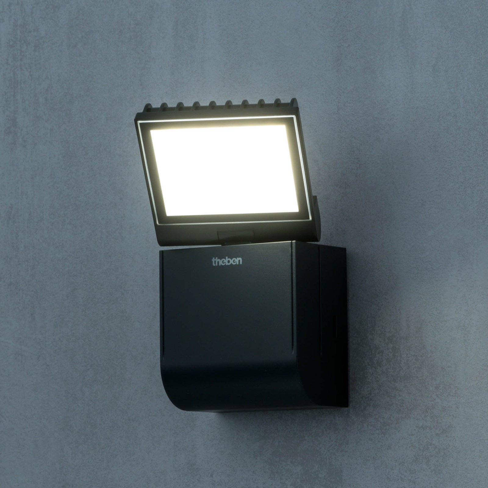 Theben LED buiten wandlamp theLeda S8-100L, zwart, 4000 K