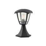 Podstavná lampa Lindby Isidoro, čierna, výška 28 cm, plast