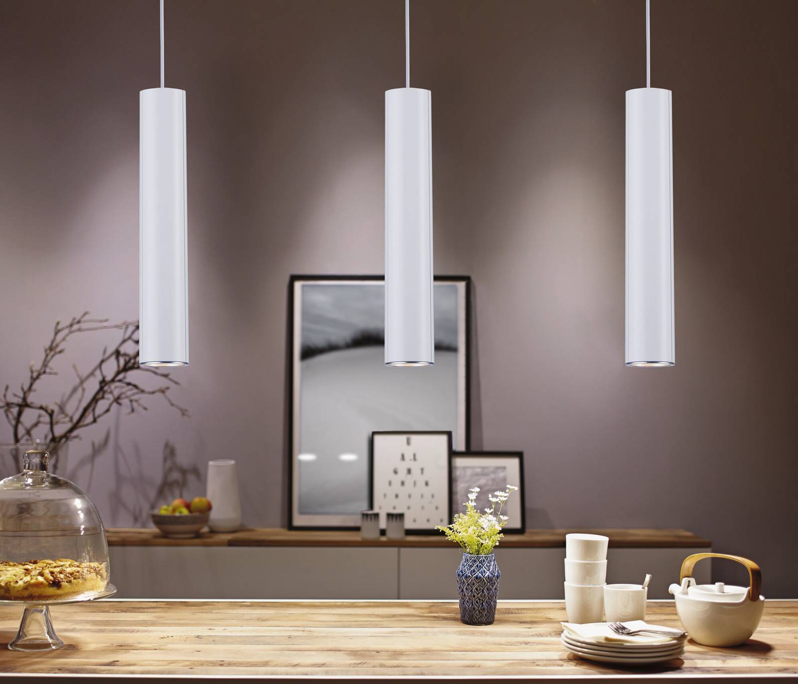 Suspension Paulmann URail Catalejo, blanc signal, métal