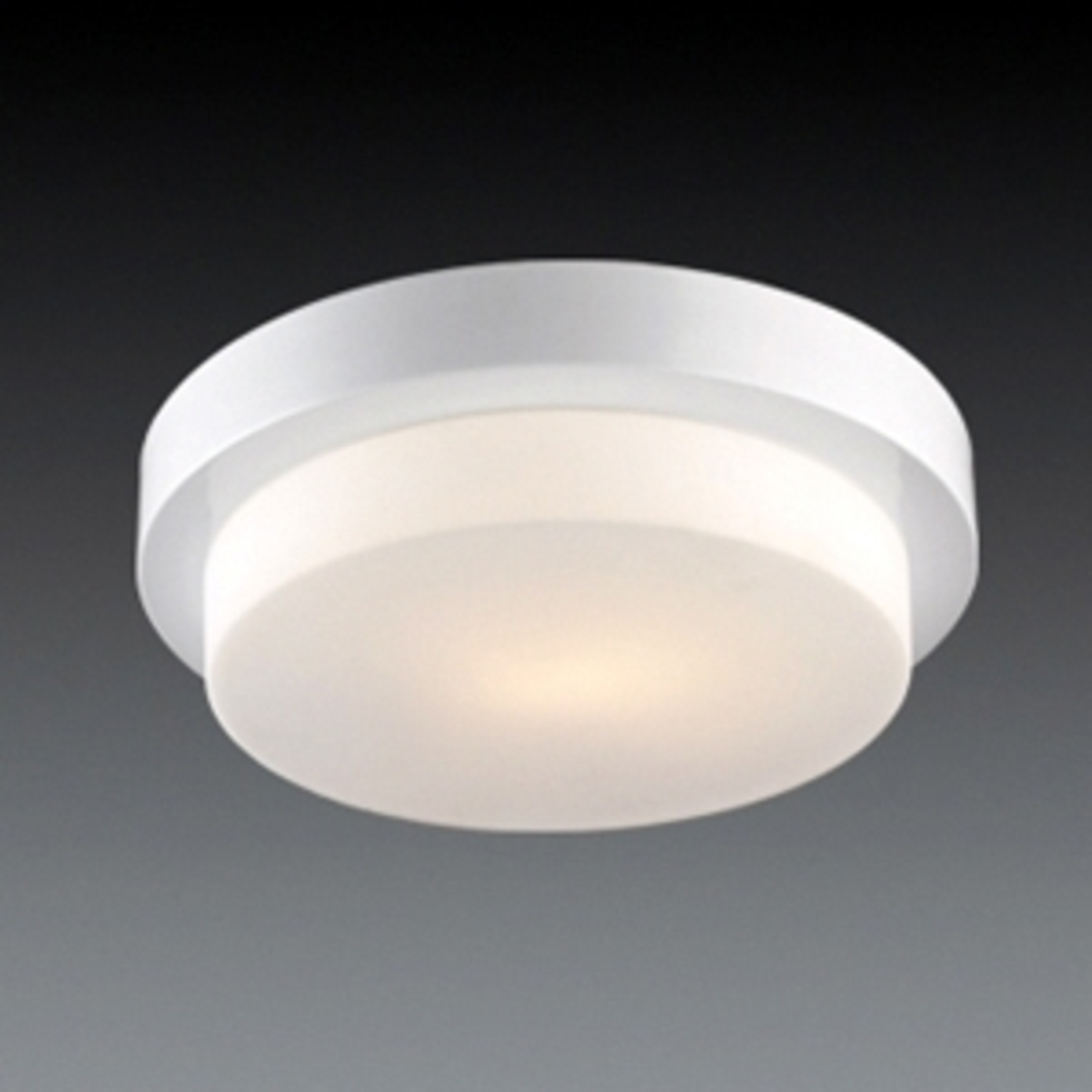 Pamalux Simple satin nickel-finished ceiling light Laiko, for Kitchen, metal, opal glass, E27, 40 W, energy efficiency: A++, H: 8 cm