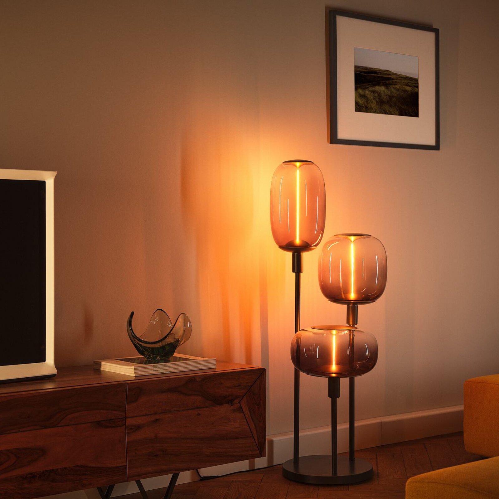 OSRAM Stehlampe DECOR STICK, dunkelgrau, Höhe 78 cm, 3 x E27