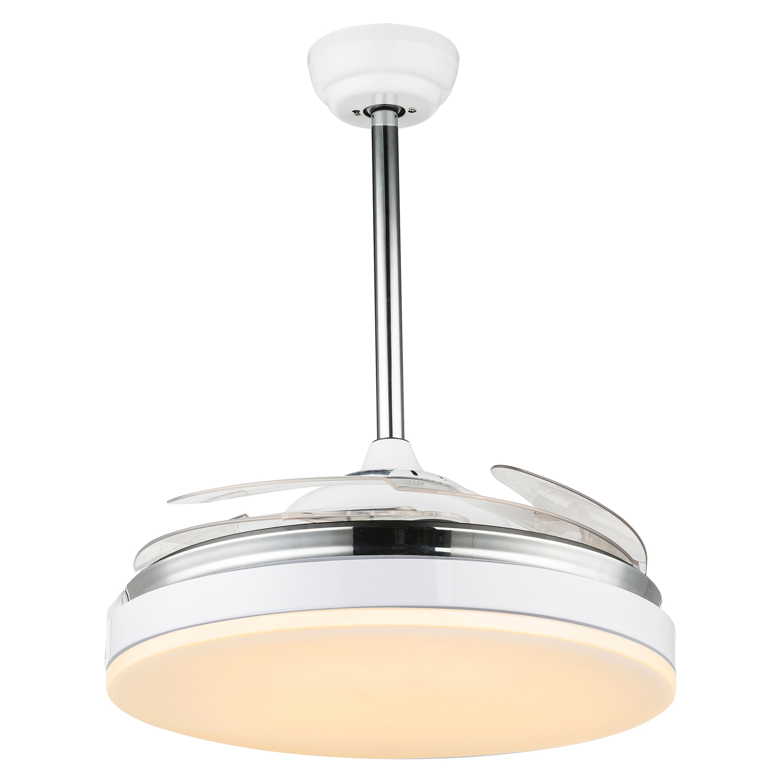 Cabrera LED ceiling fan, CCT, white