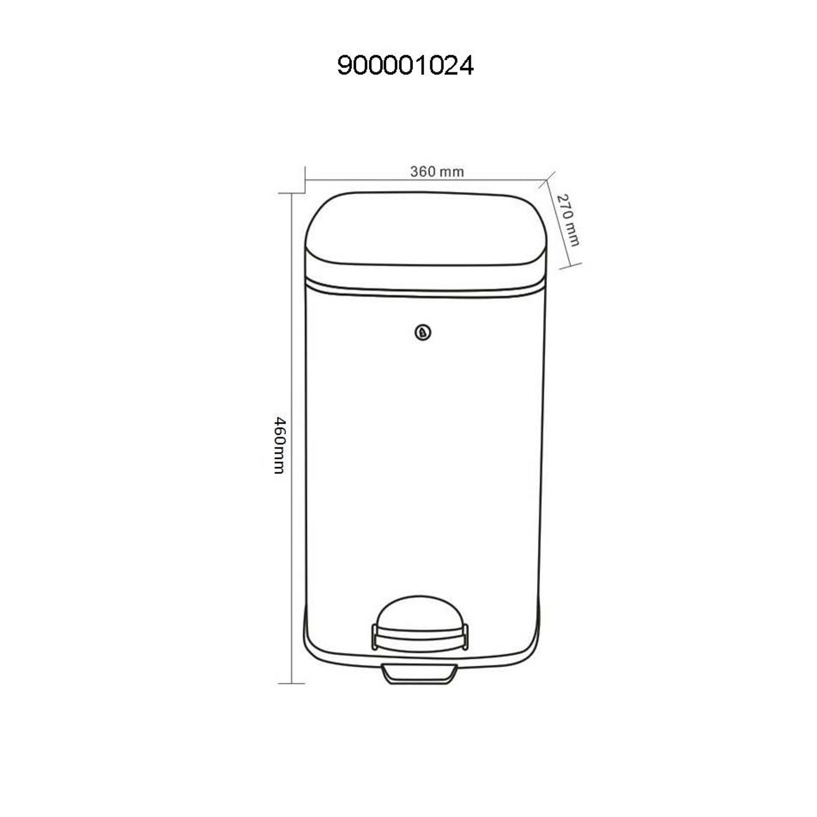 HDSort waste bin, terracotta, height 46 cm - House Doctor