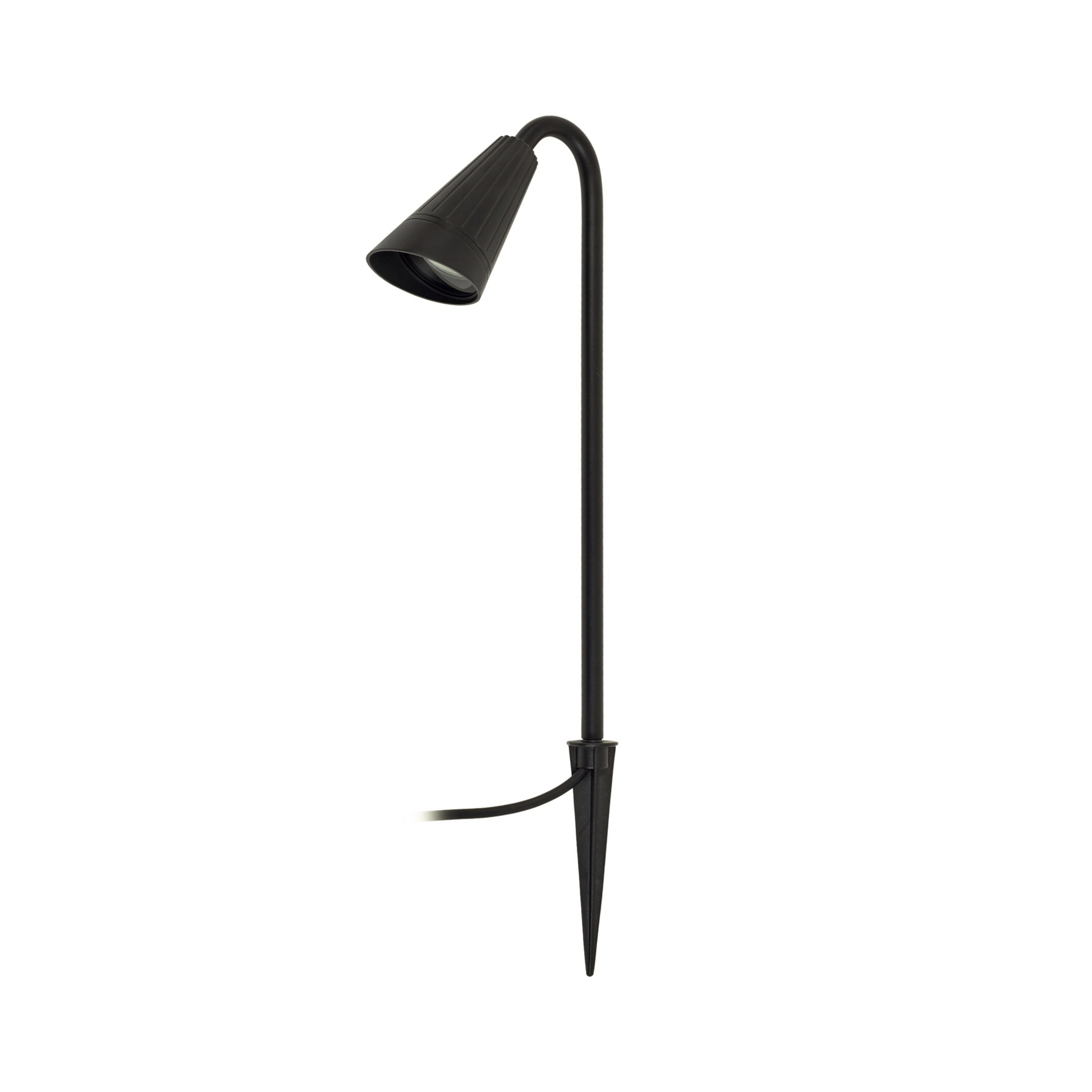 Lampa Sorvete cu tijă, înălțime 62 cm, metal, negru - Lindby