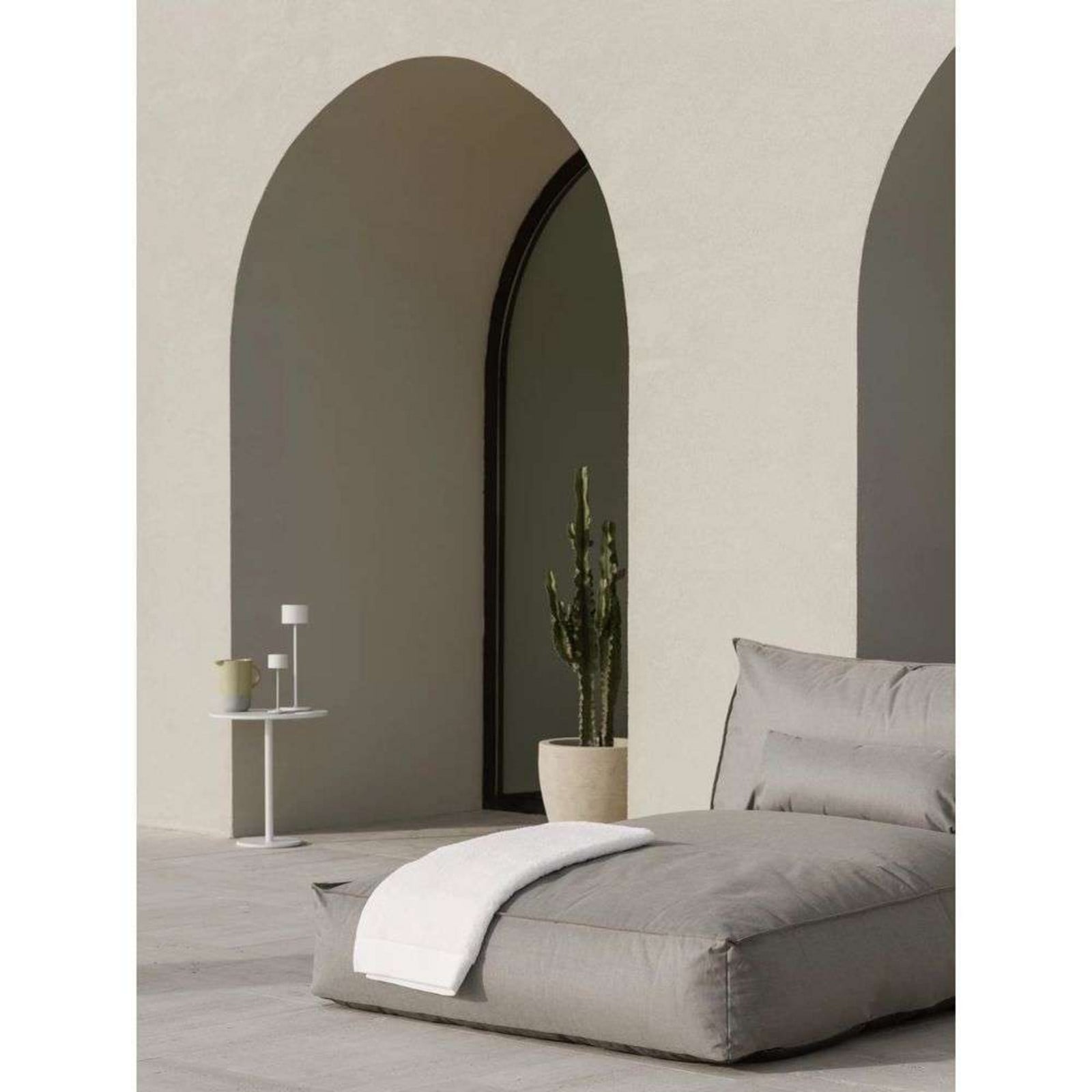 Farol Portable Bordlampe Mini Gun Metal Blomus - Terrasse - Aluminium