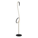 Flamingo LED floor lamp, black, RGB, steel, height 127 cm