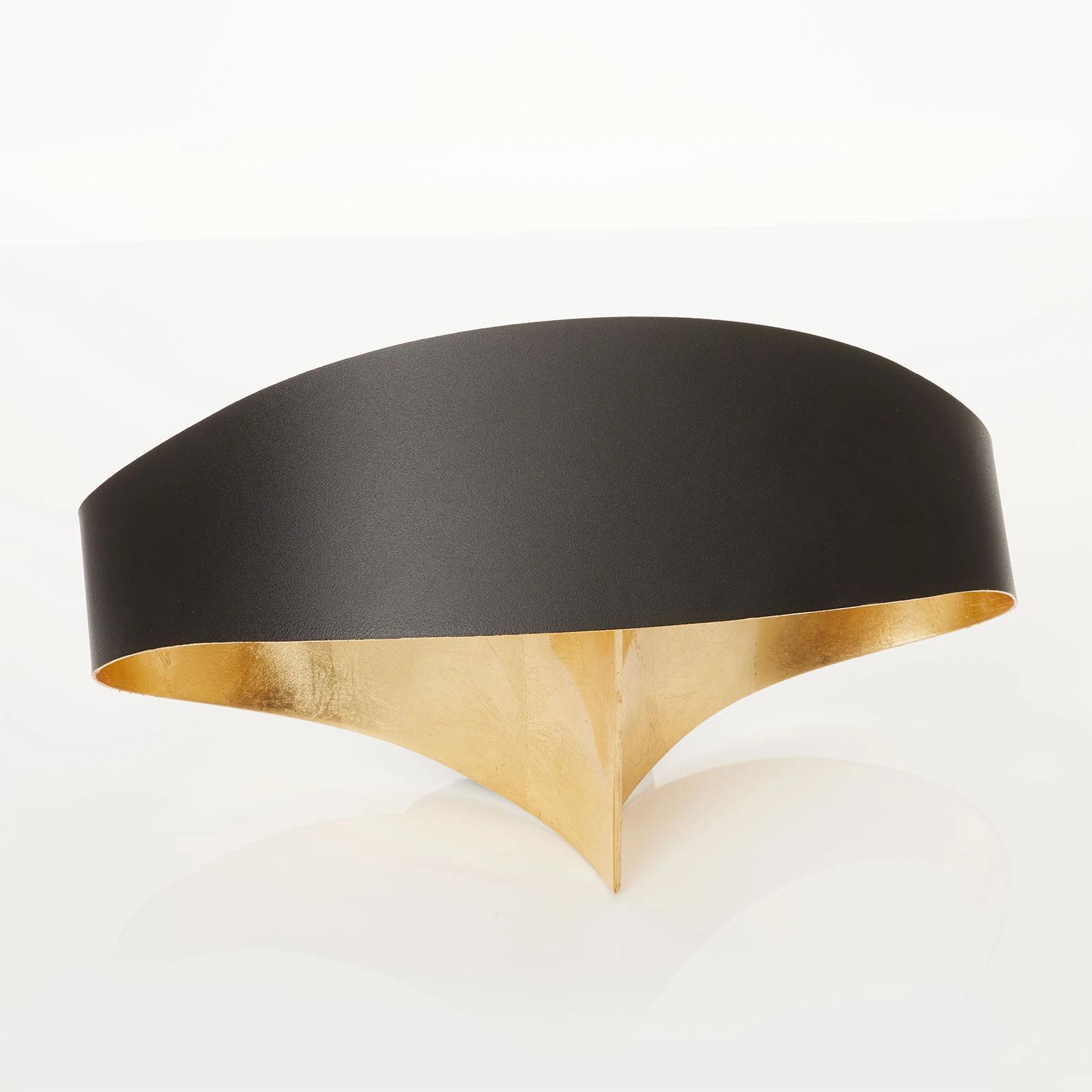 Applique murale LED noir et or