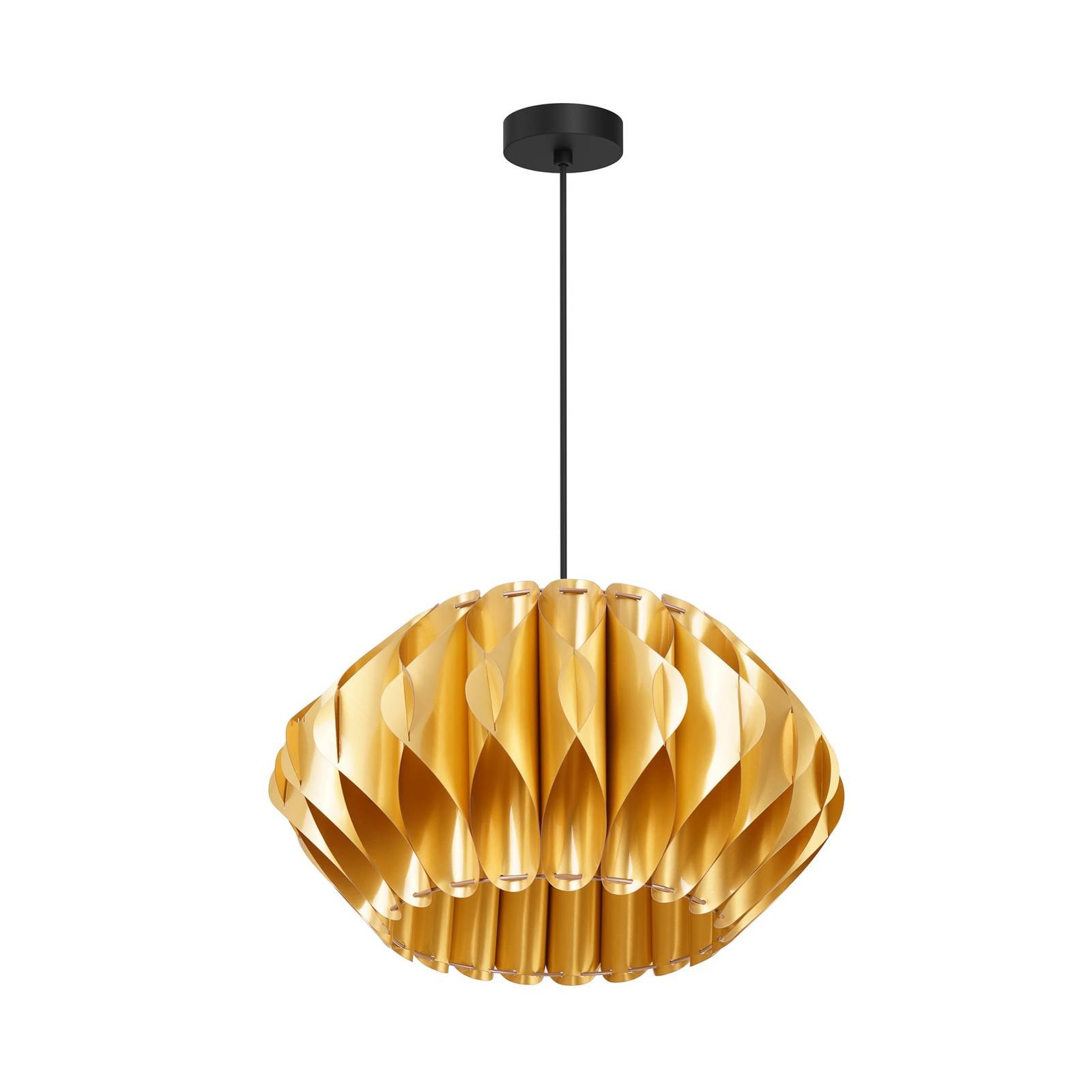 Hängeleuchte Serenity mit Kunststoffschirm, gold