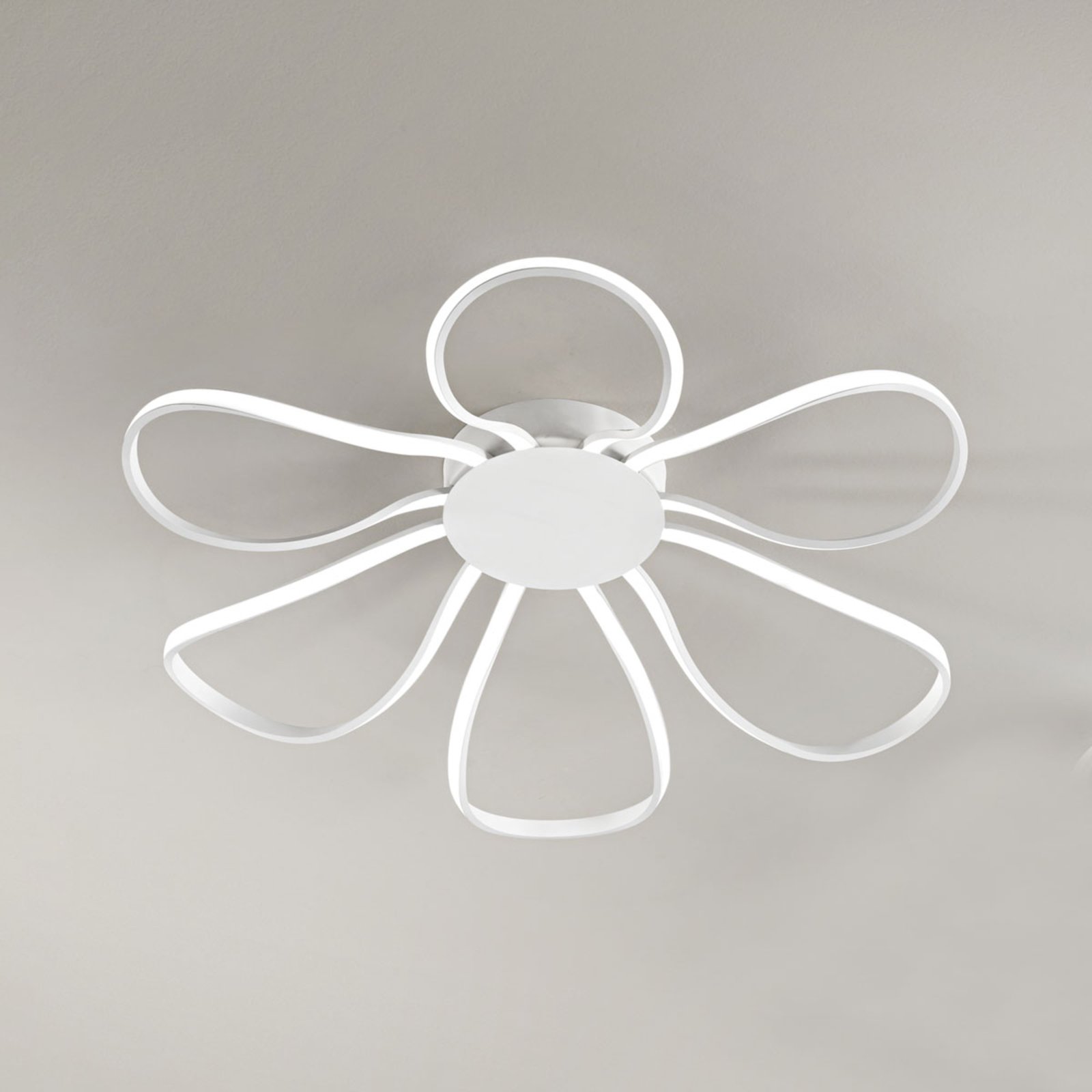 Perenz Blossom LED ceiling light, Ø 81 cm, for Living / Dining Room, aluminium, silicone, 83 W, energy efficiency: A, H: 13 cm