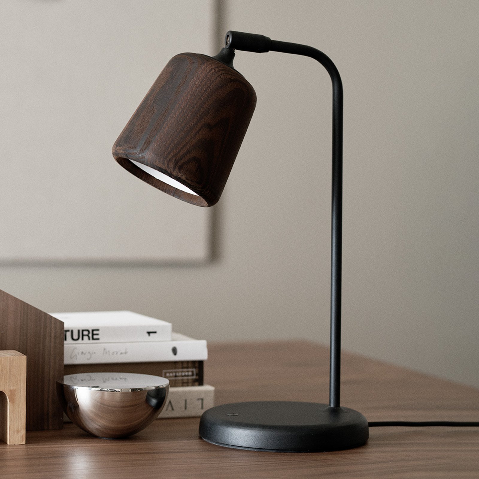New Works Material The Originals Oak table lamp