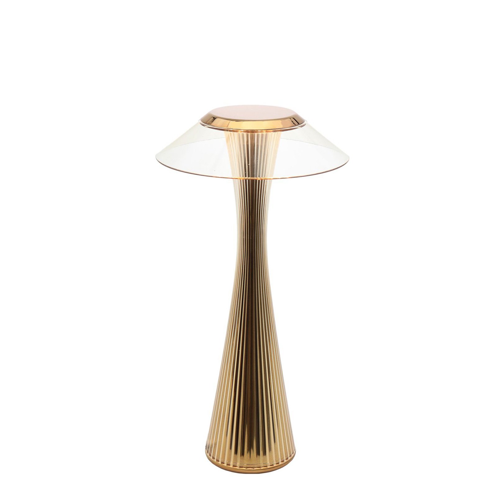 Kartell Space - lampa stołowa LED, złota