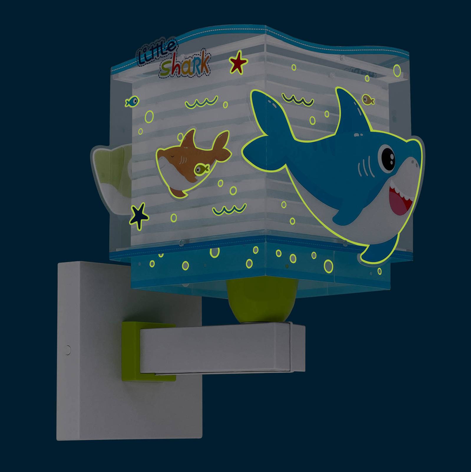 E-shop Dalber Little Shark nástenné svetlo, motív mora
