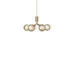 Apiales 6 Lustră Pendul Brushed Brass/Optic Gold - Nuura