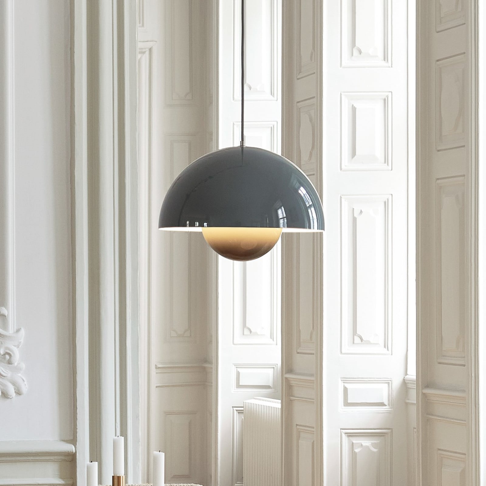 Flowerpot VP7 pendellampe Stone Blue &Tradition - Stue - Design - Metal - Med én lyskilde