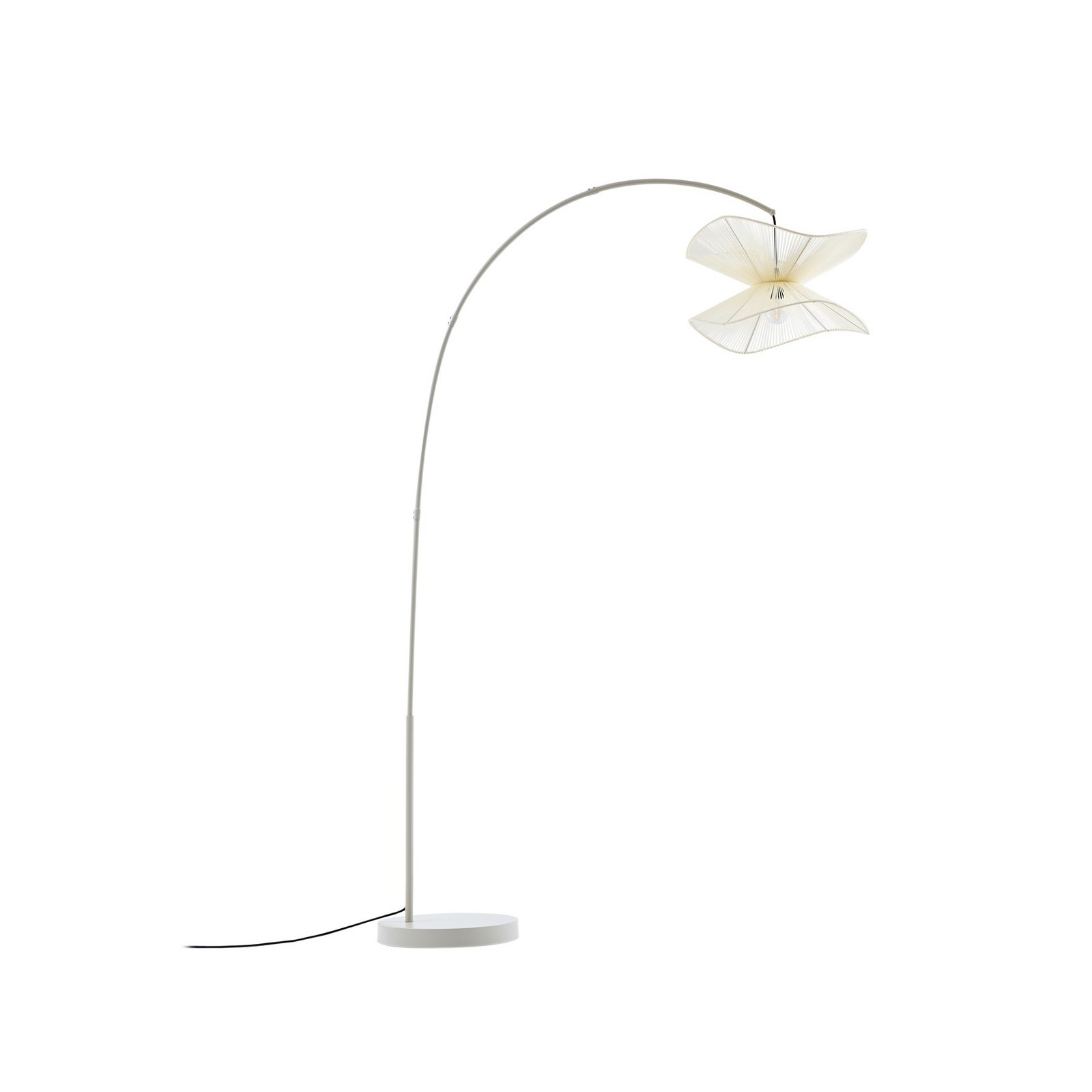 Lindby utendørs gulvlampe Valdorin, beige, 199 cm, IP44