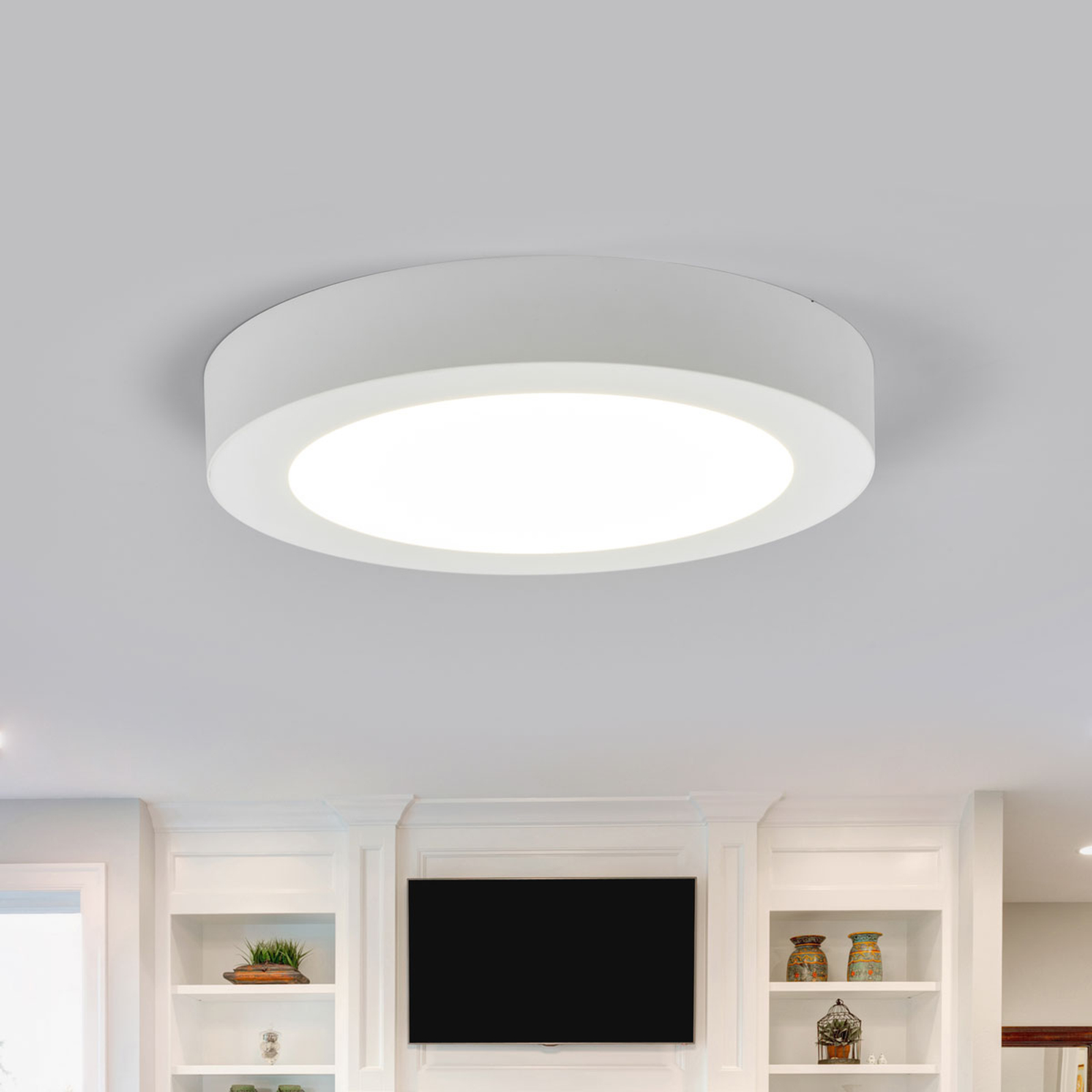 Φωτιστικό οροφής LED Marlo λευκό 4000K στρογγυλό 25.2cm