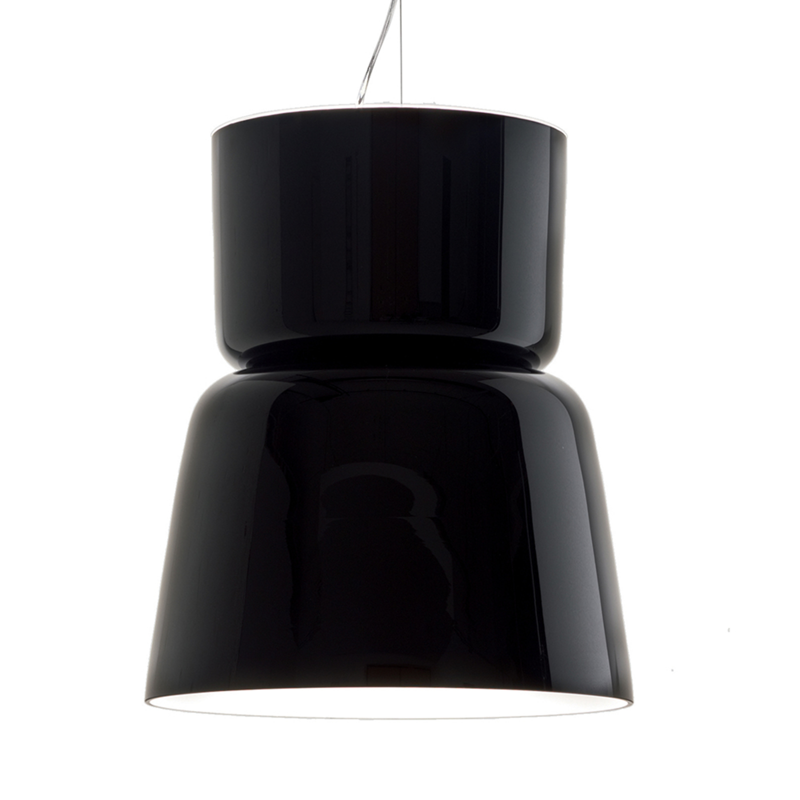 Prandina Bloom S5 hanging light, glossy black