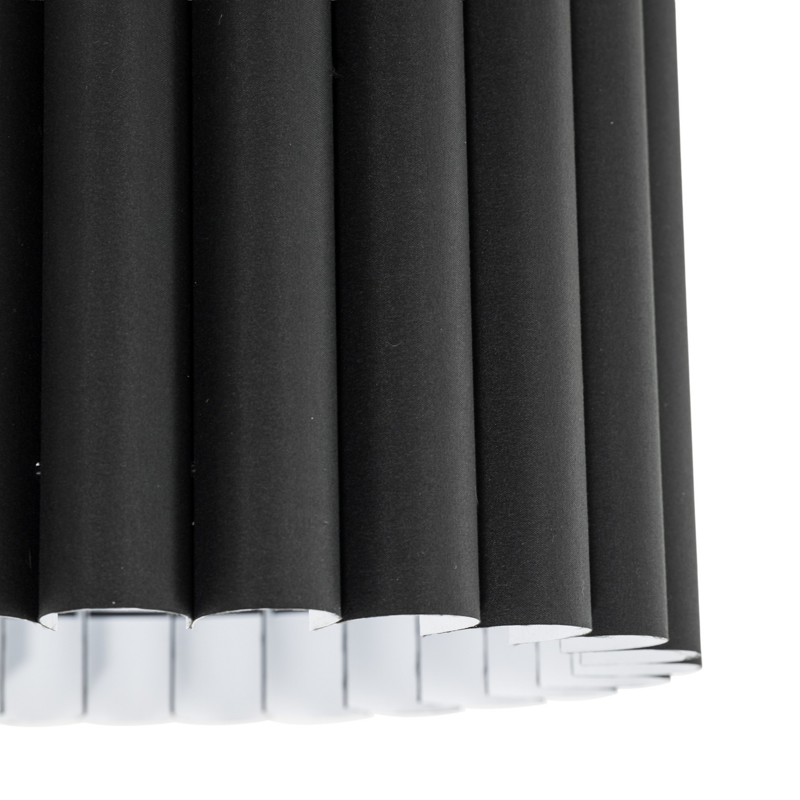 Lampa sufitowa Aria, czarna, mikrofibra, E27