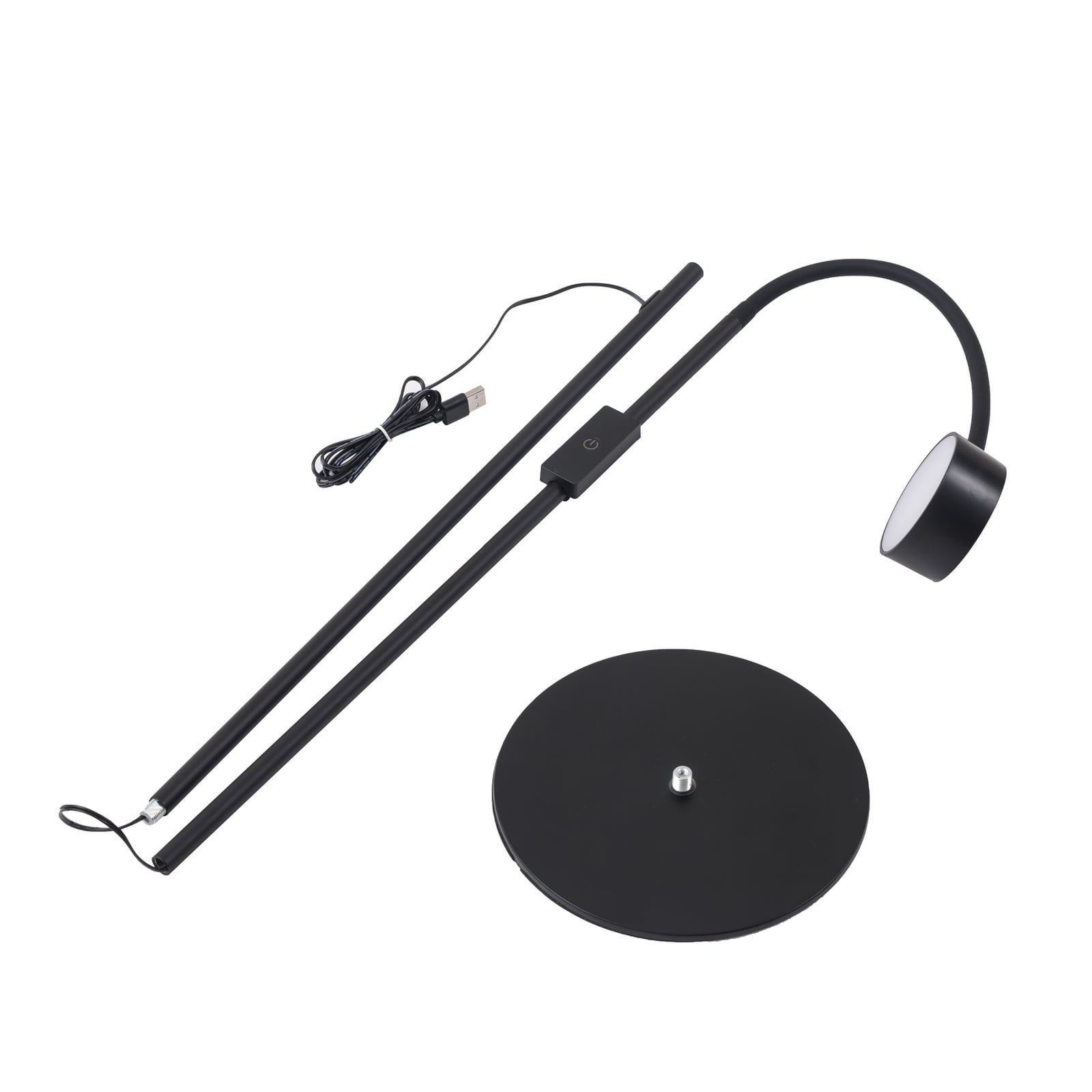 Maori LED floor lamp Black - Lindby Maori LED floor lamp Black - Lindby