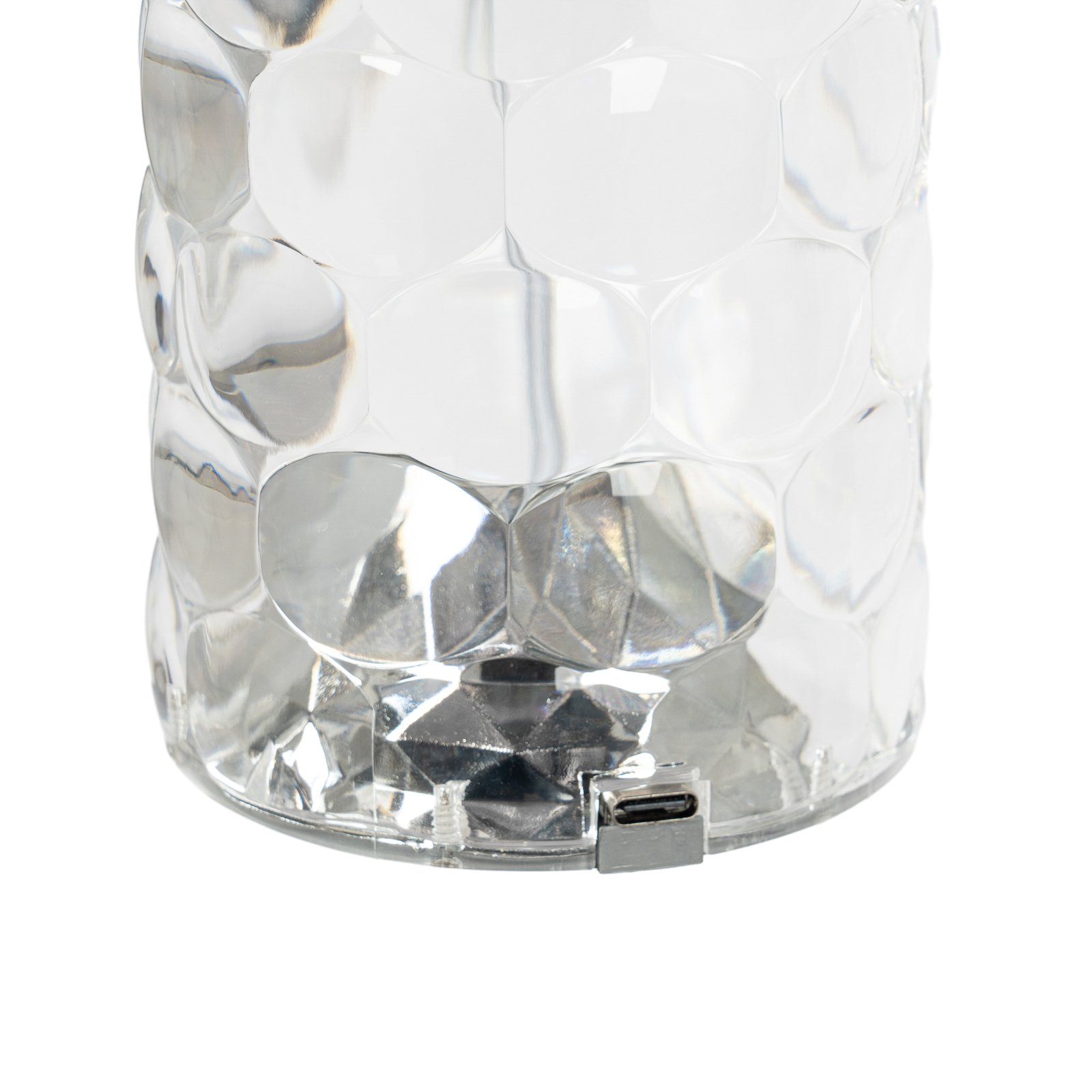 Lindby Lampe de table LED rechargeable Louane, 18,5 cm, USB, RGBW