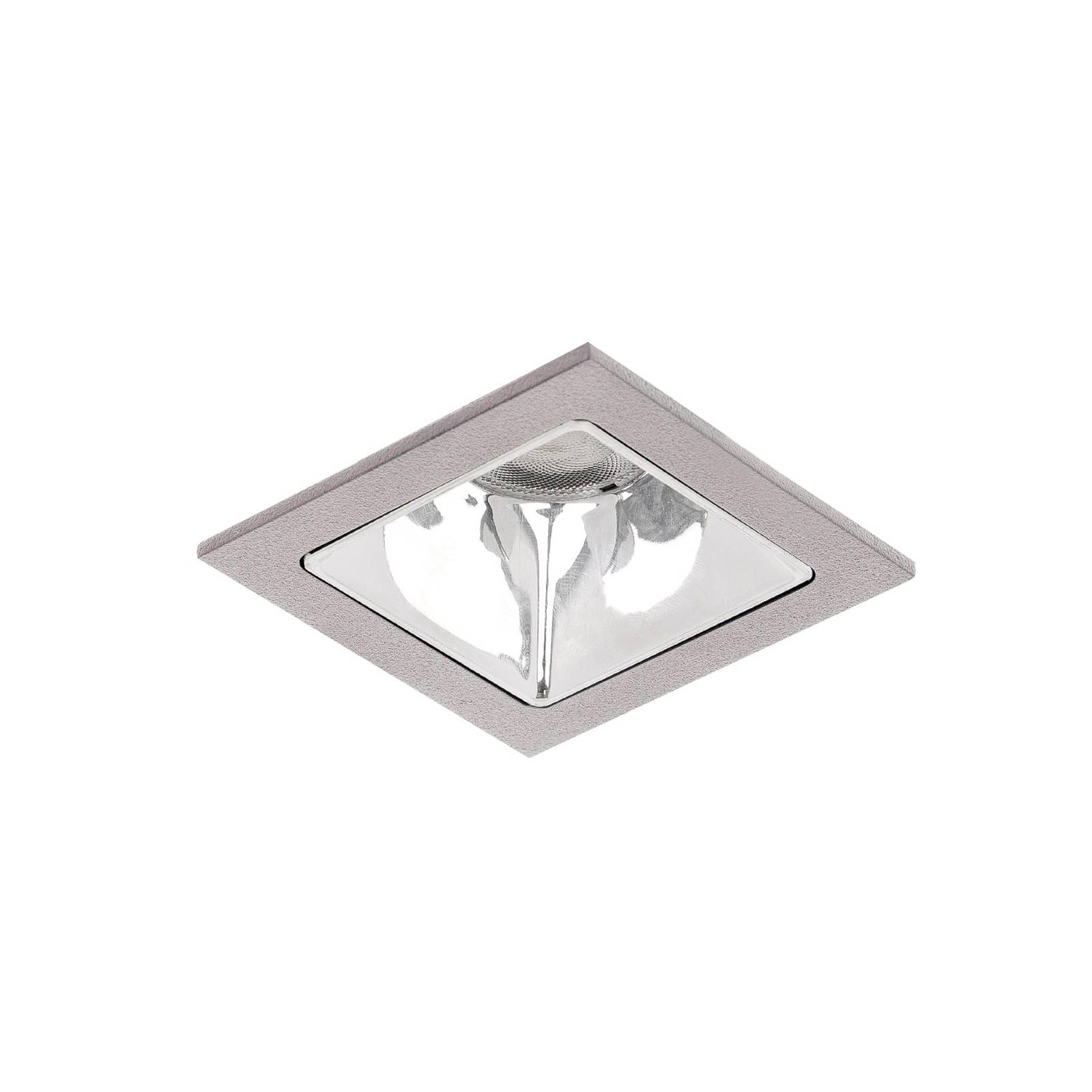 BRUMBERG Apollo Micro, glatt, eckig, DALI, 4.000 K, silber