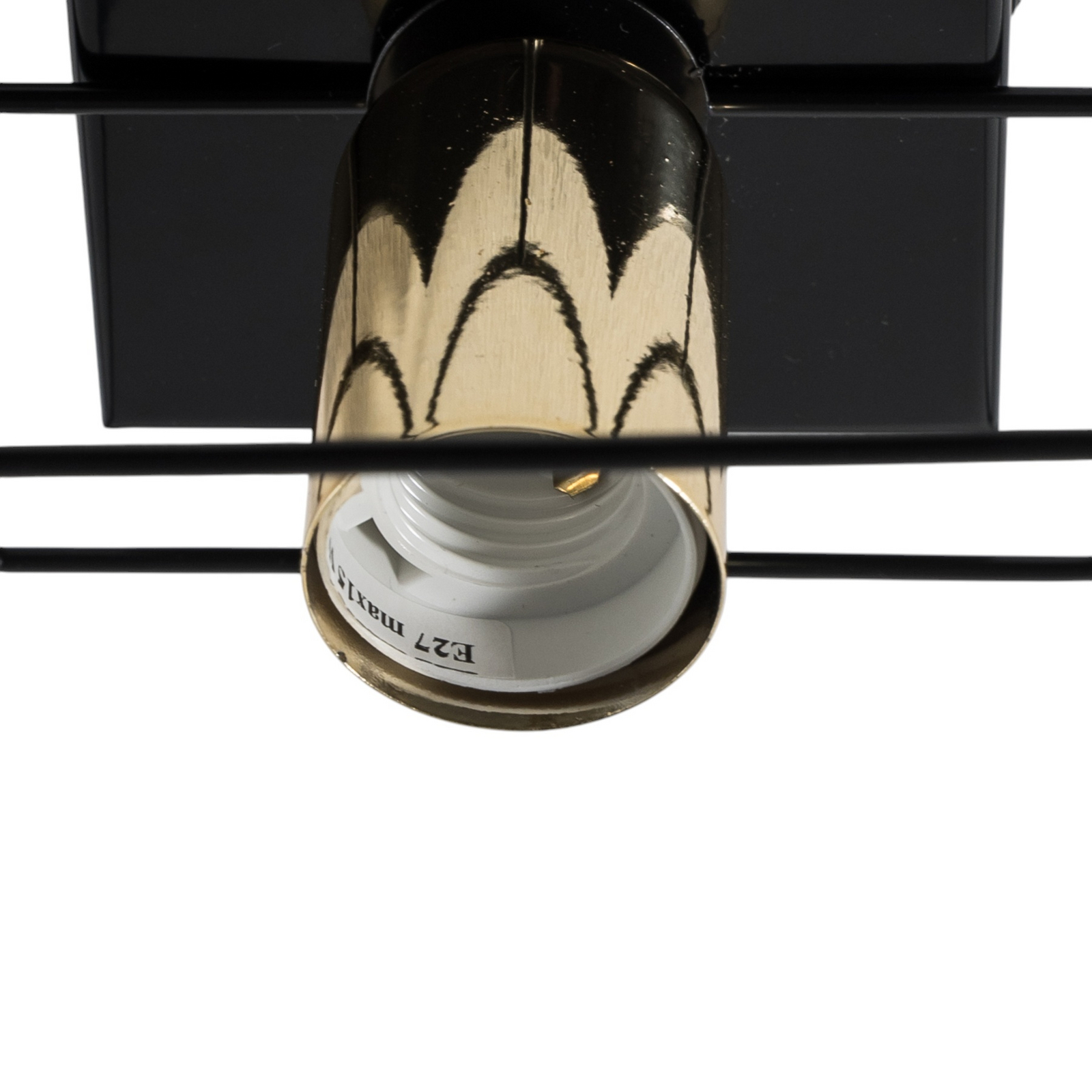 Euluna Mika ceiling light black/gold 1-bulb