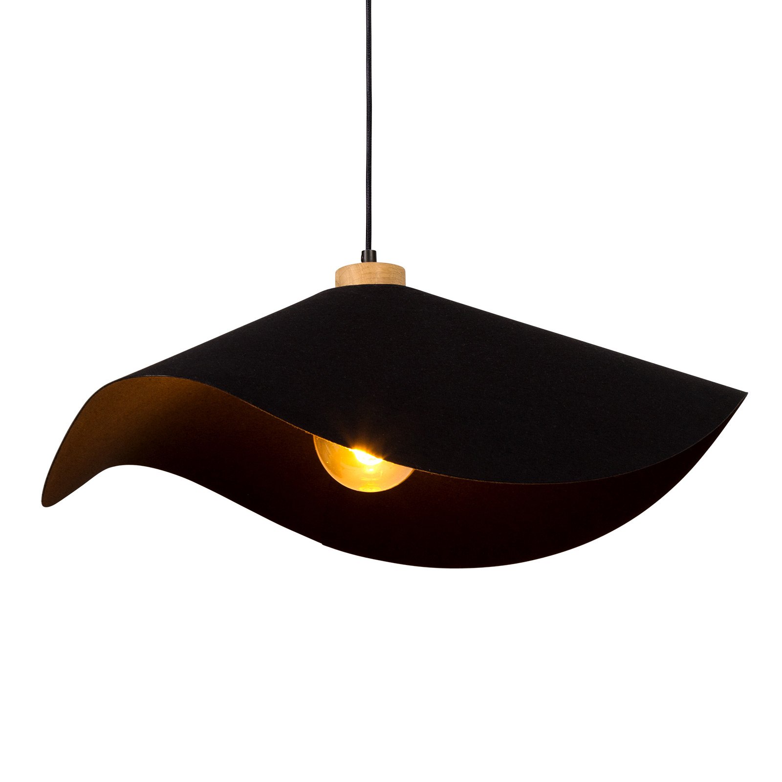 Envostar Marian hanging light black lampshade