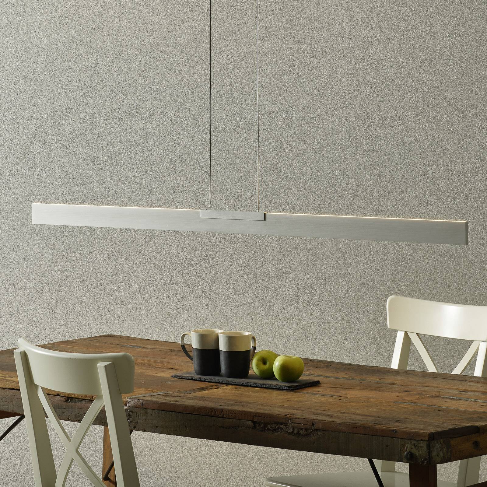 Bopp Nano – LED-hänglampa aluminium 140 cm