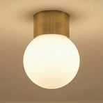 Deckenleuchte Hotel Mood 1, gold, Metall, Glas, G9