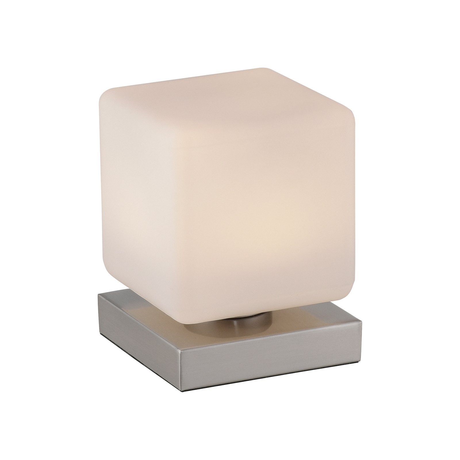 LED-bordslampa Dodoa, dimbar, stålfärgad