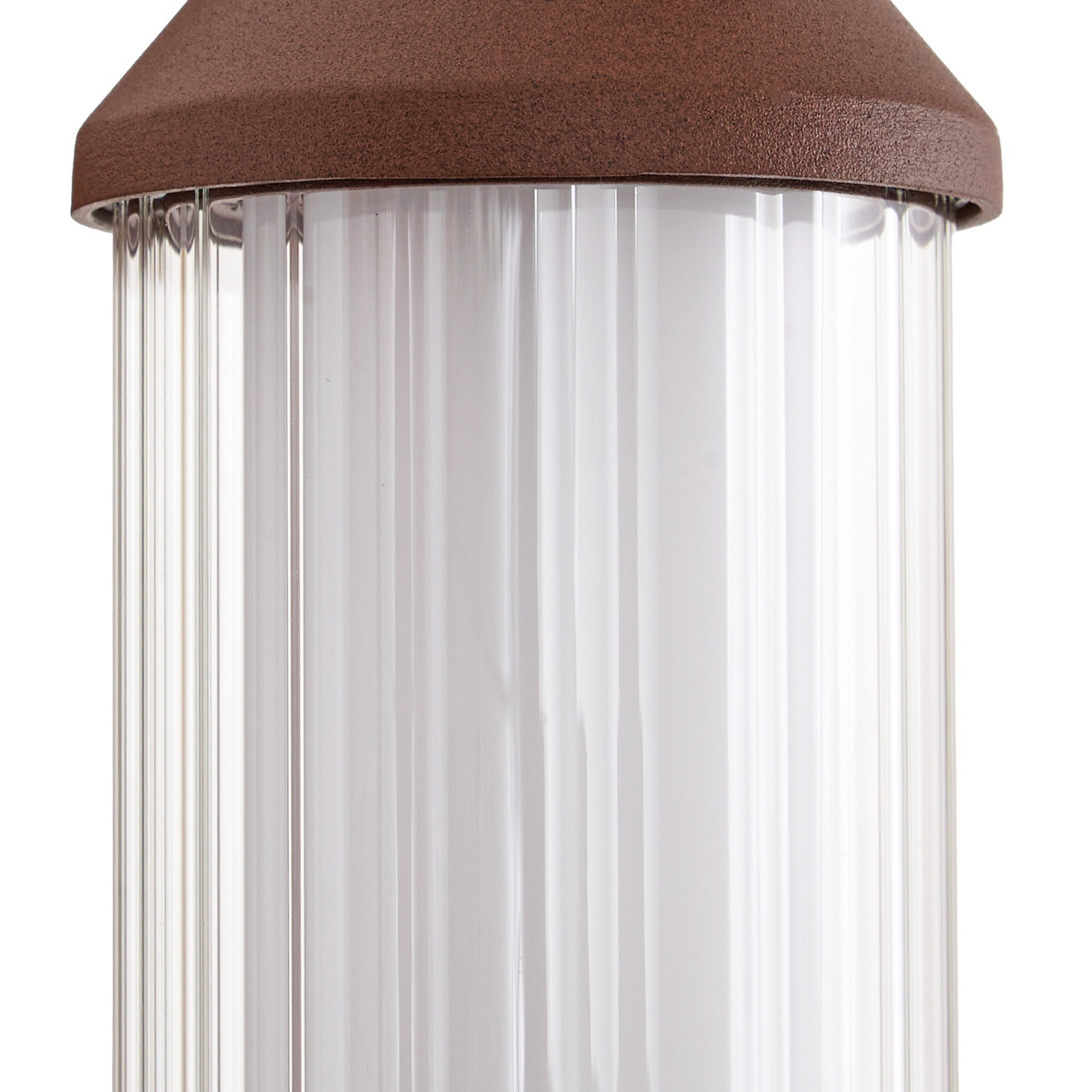 Lindby LED buiten wandlamp Neravio, roest, hoogte 26 cm, IP54