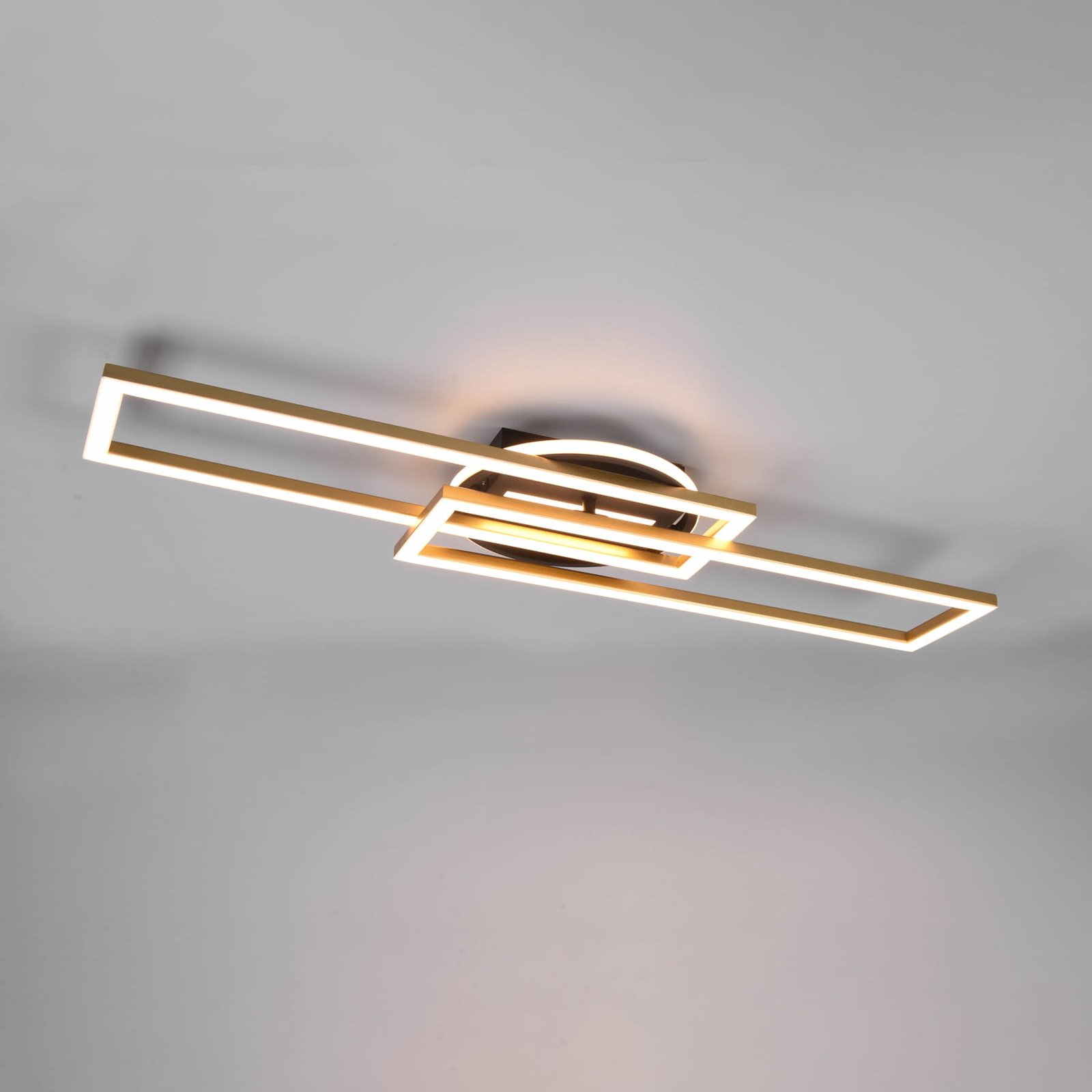 Twister LED ceiling light, CCT, dim remote control
