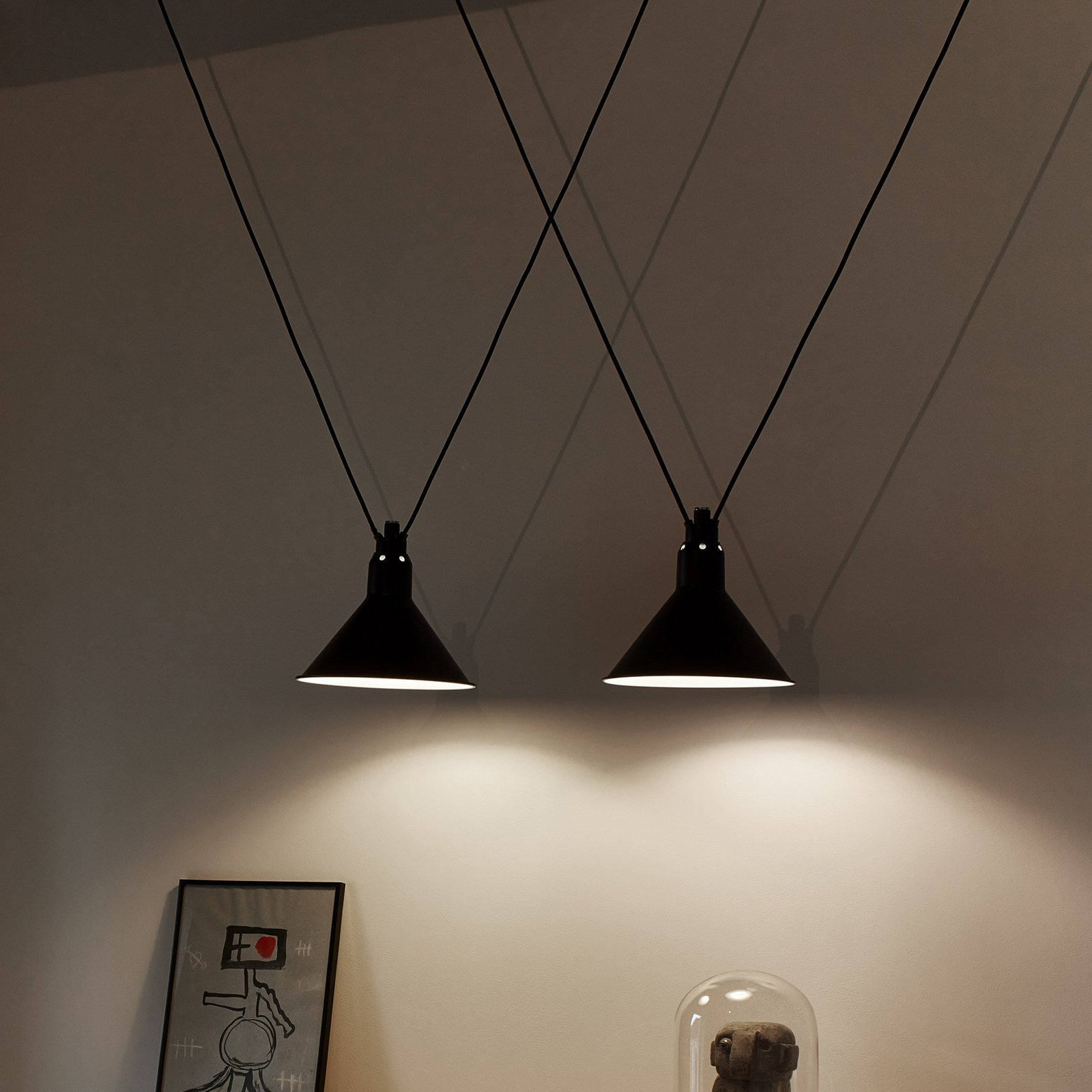 324 XL Pendelleuchte Conic Black - Lampe Gras 324 XL Pendelleuchte Conic Black - Lampe Gras