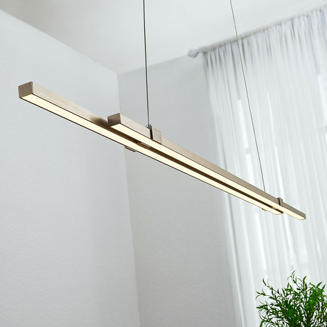 LED-balkpendellampa Tymon, smal, utdragbar