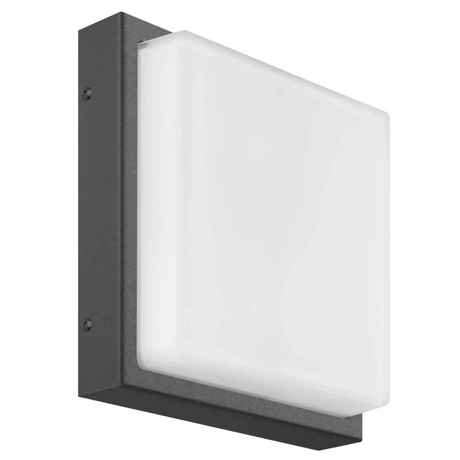 Utomhusvägglampa Ernest, grafit, 25 x 25 cm, E27, stål